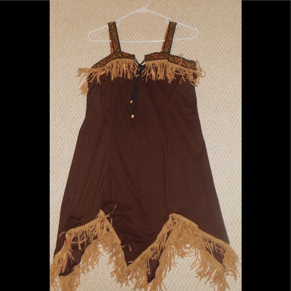 NATIVE AMERICAN - INDIAN PRINCESS - DRESS - COSTUME - Picture 2 of 2